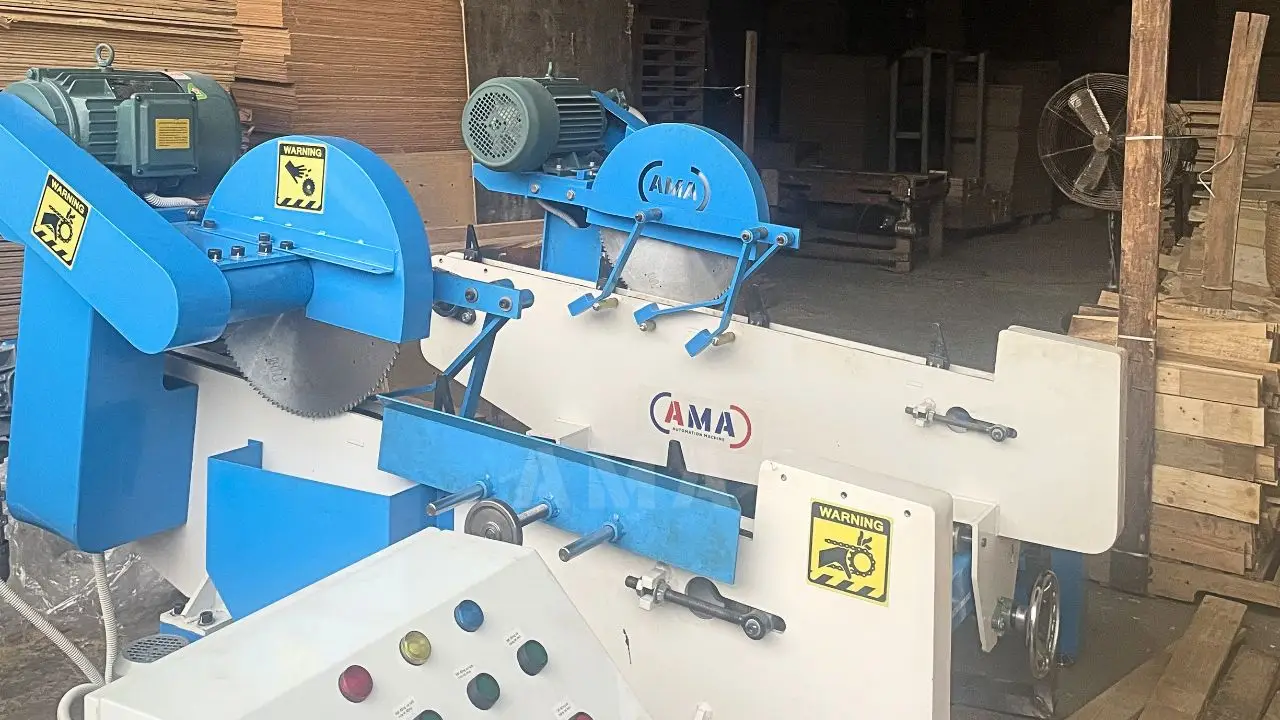 Tổng quan của máy cắt 2 đầu