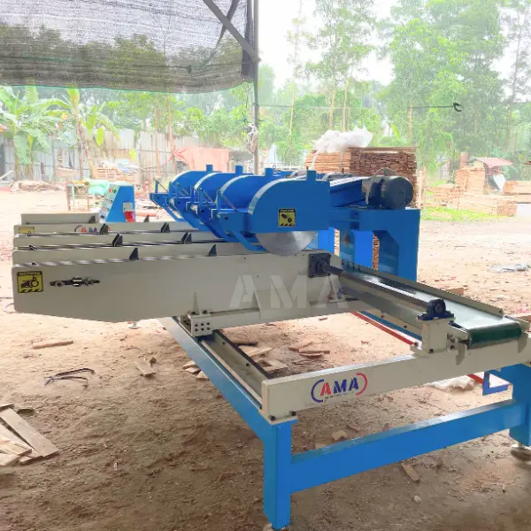 Máy cắt gỗ nhiều đầu AMA nâng cao hiệu quả gia công