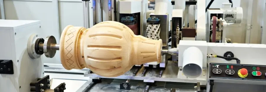 Cách hoạt động của máy tiện gỗ CNC