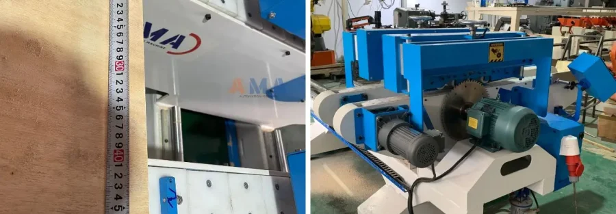 Phôi gỗ mới được cắt từ máy cắt gỗ 2 đầu Pro