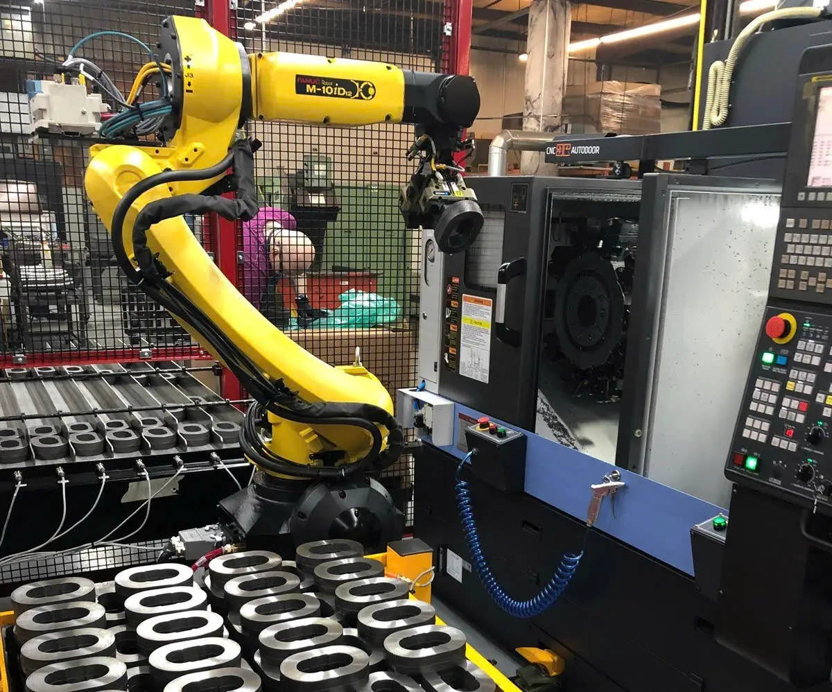 Hệ robot cấp phôi CNC tự động hóa