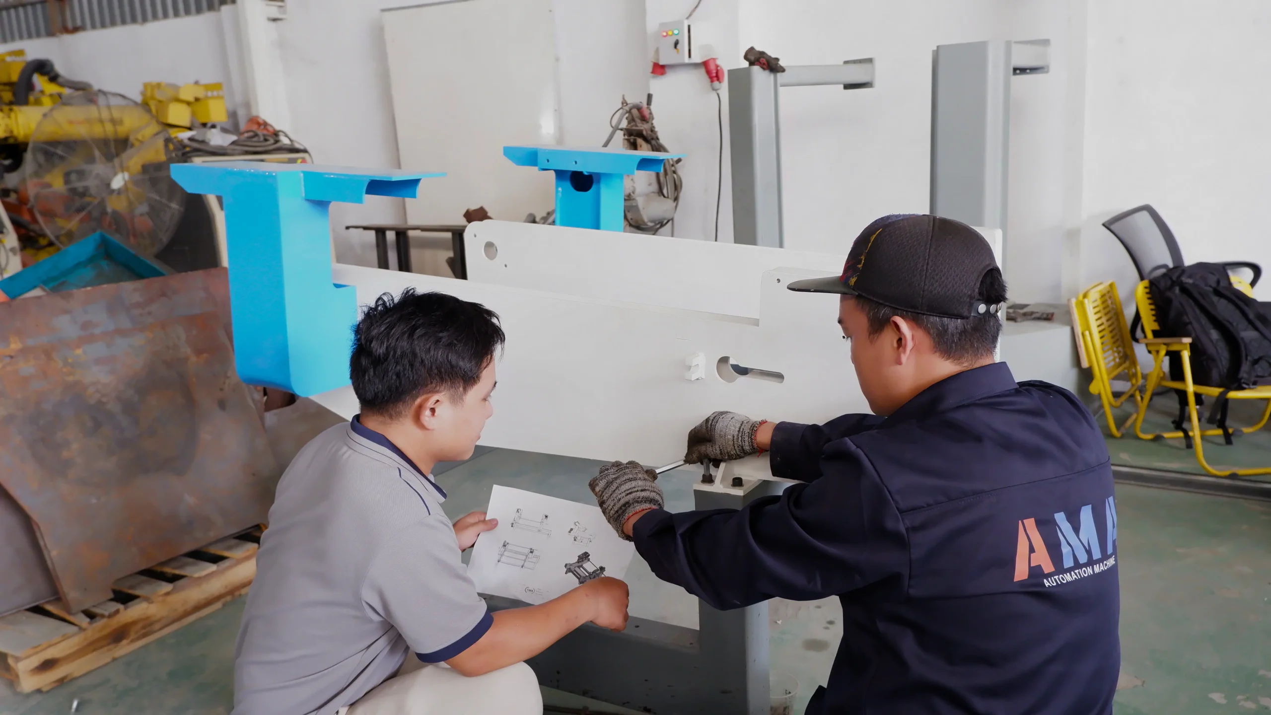 AMA lắp đặt căn chỉnh thiết bị cơ khí