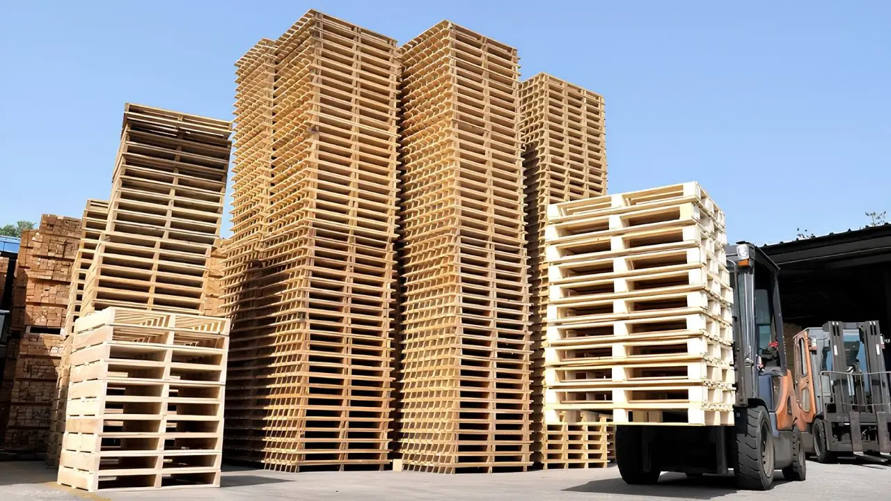 Hệ thống sản xuất pallet quy mô công nghiệp lớn