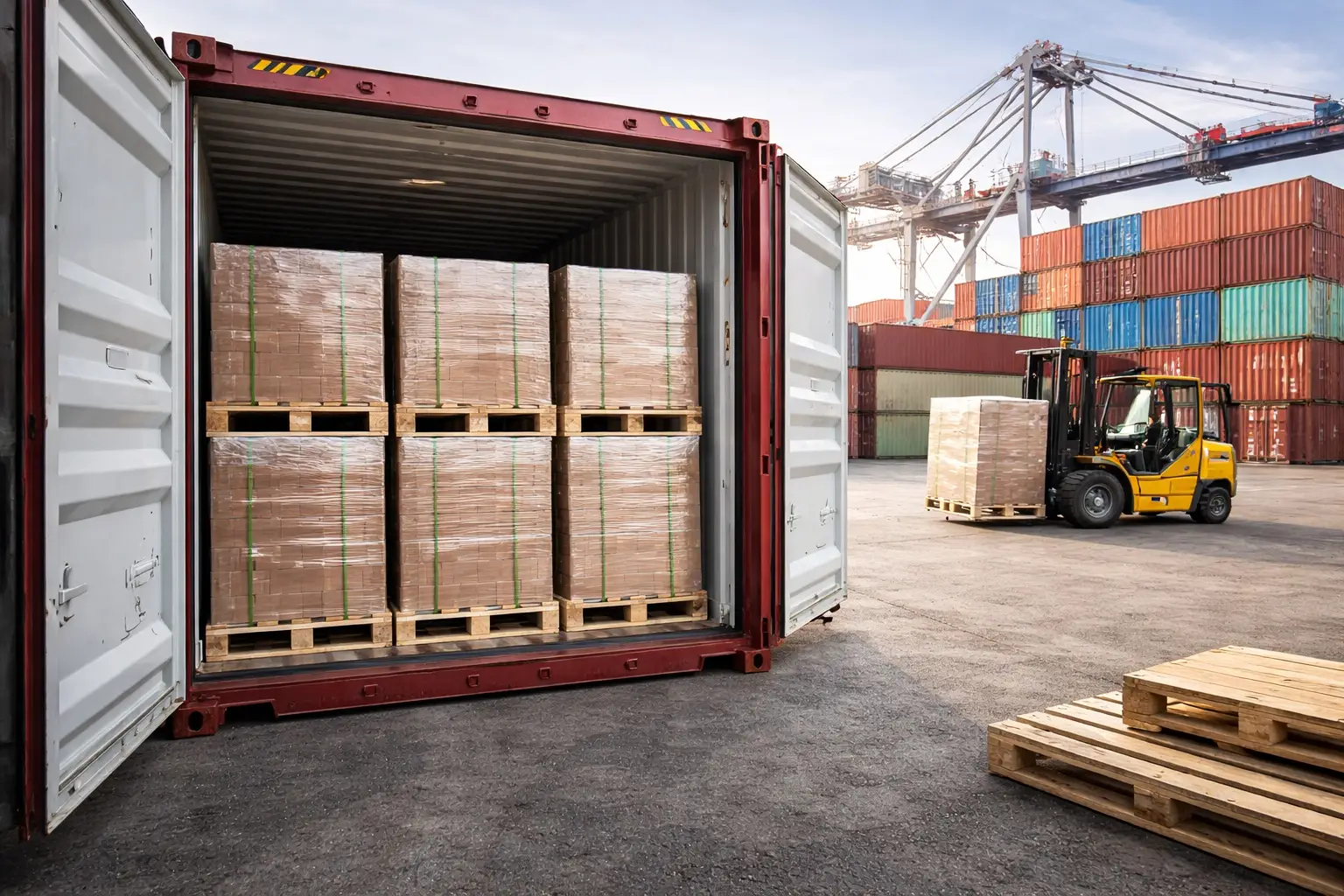 Pallet gỗ tối ưu hóa tải trọng và cước phí vận chuyển