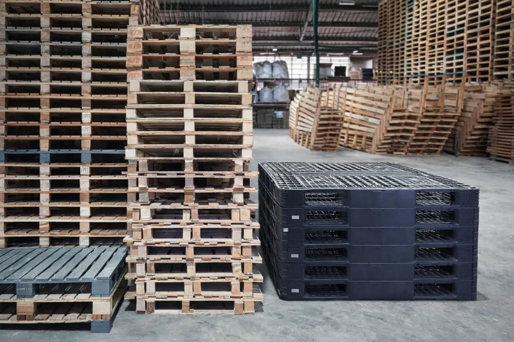 So sánh pallet gỗ và pallet nhựa về chi phí đầu tư