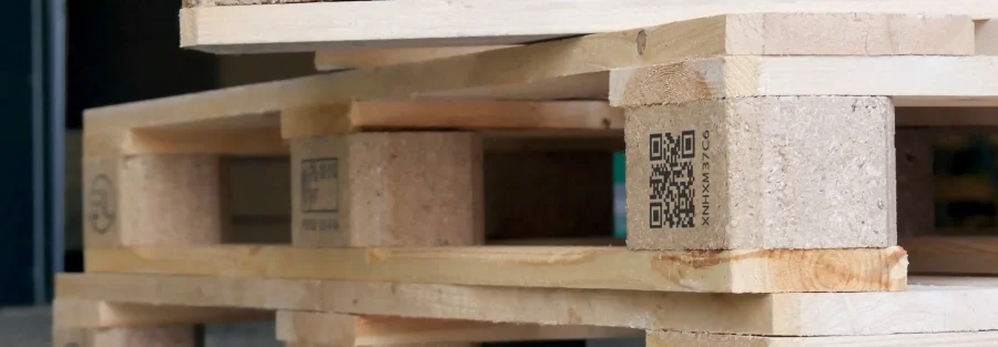 Dấu chứng nhận EPAL được đóng trên chân pallet