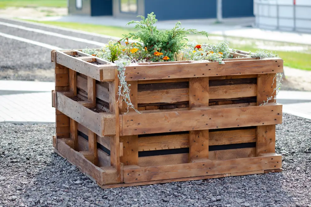 Pallet gỗ đã được tái sử dụng