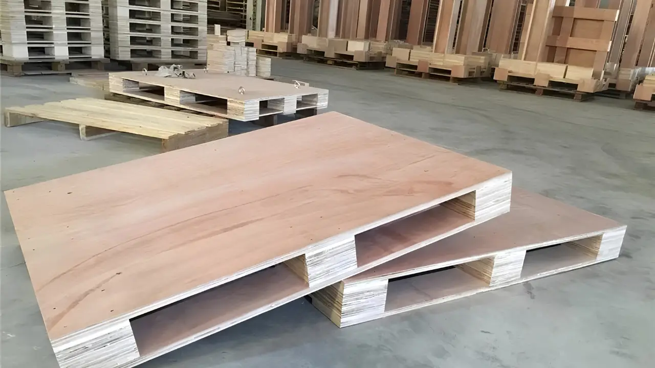 Pallet gỗ ép dạng tấm với mặt pallet liền